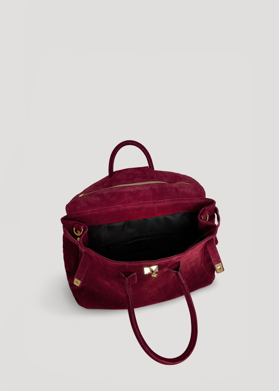 Borsa Elizabeth in Camoscio Borgogna