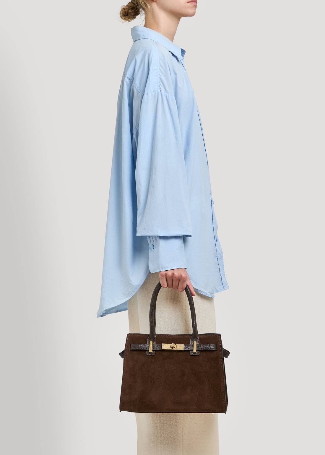 Grace bag in black dollar leather