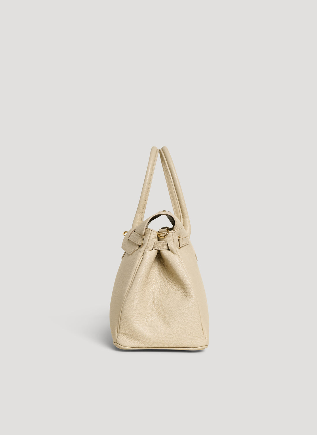 Borsa Elizabeth in Pelle Togo Beige - Voemièn