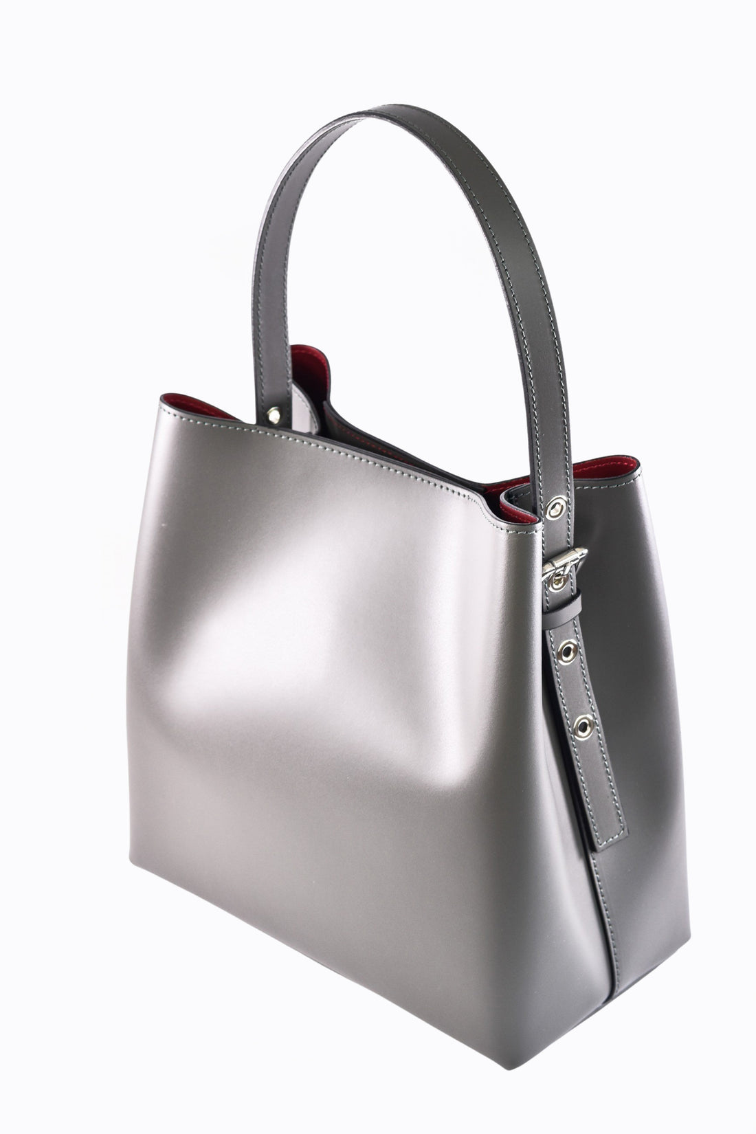 Melany bag in gray brushed leather