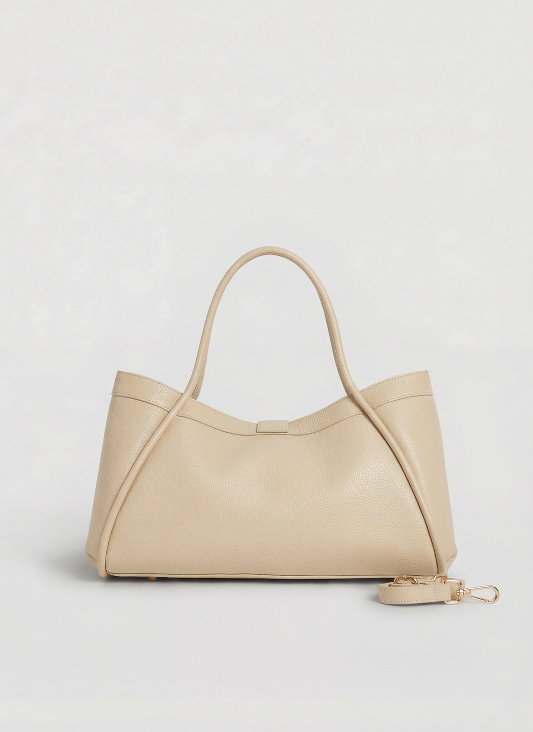 Borsa Mayfair Micro in Pelle Togo Beige - Voemièn