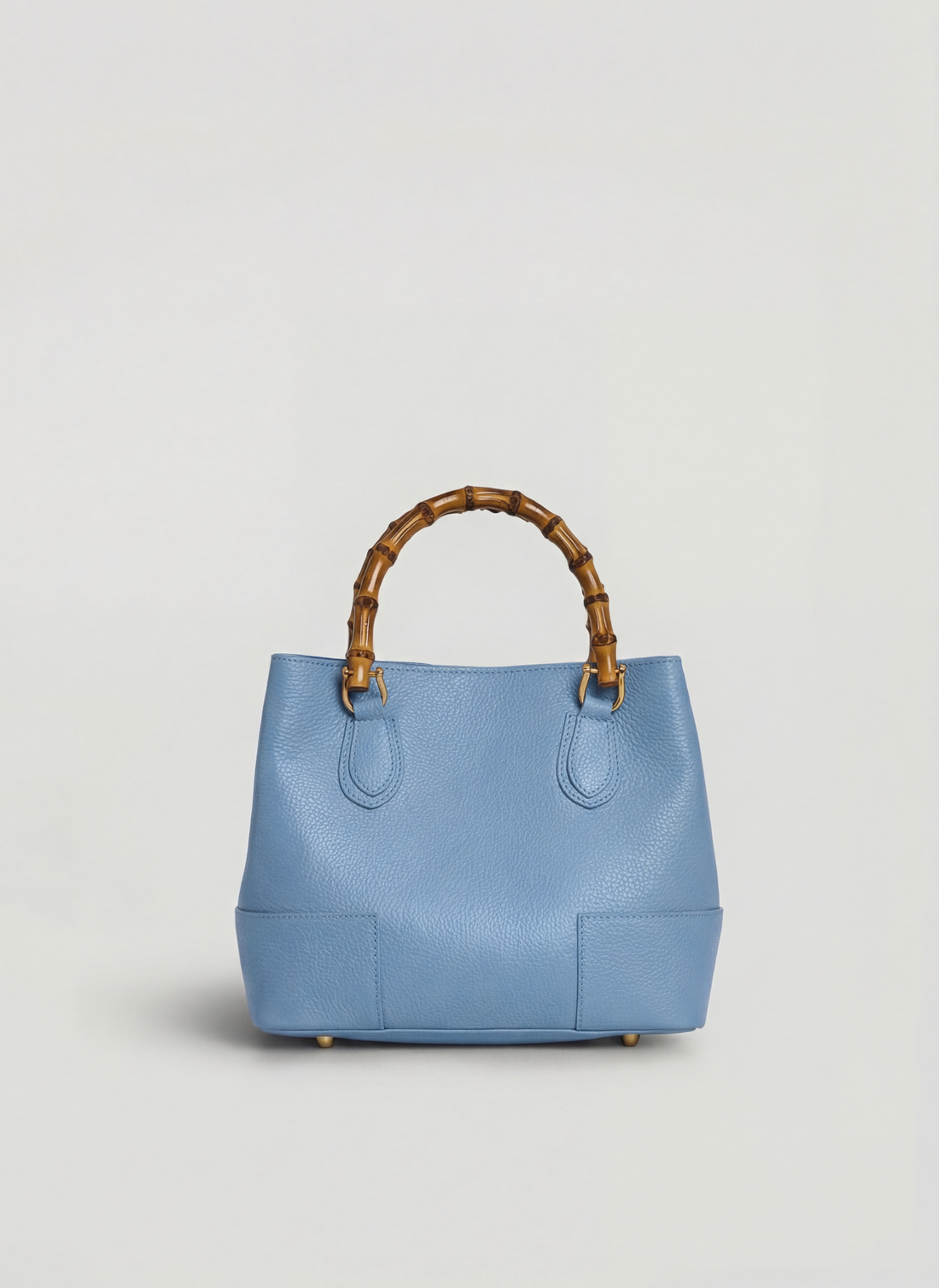 Borsa Bamboo Babe Micro in Pelle Dollaro Denim - Voemièn