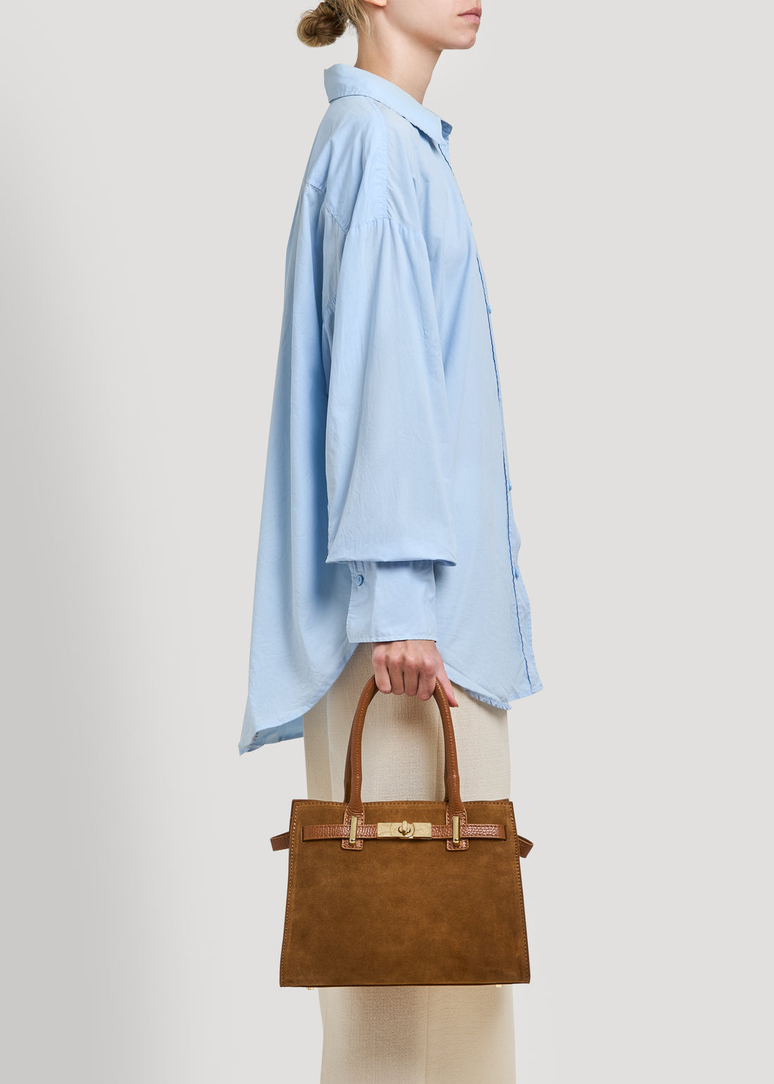 Grace bag in black dollar leather