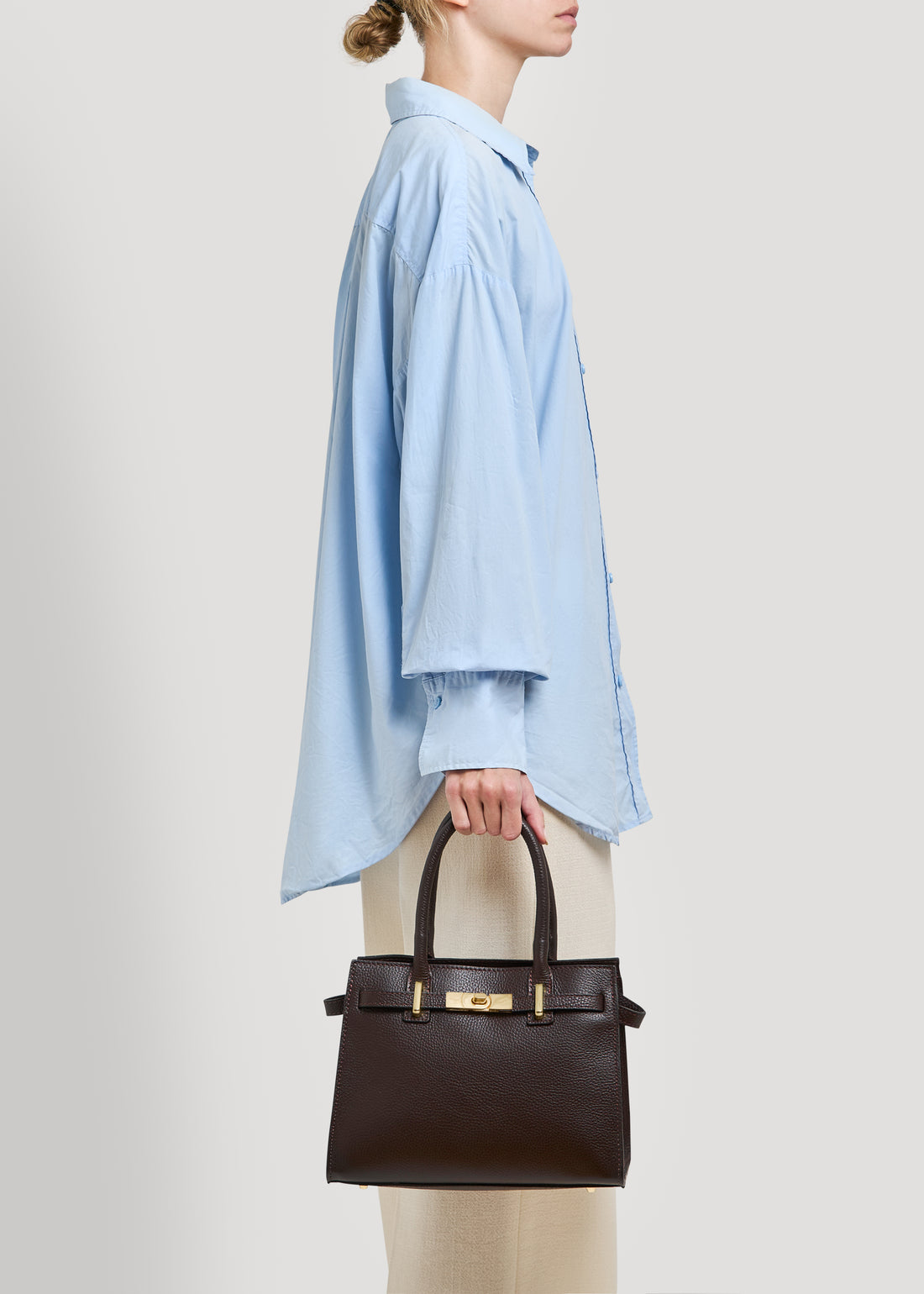 Grace bag in black dollar leather