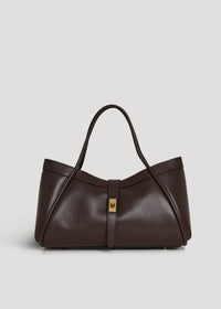 Borsa Mayfair in Pelle Togo Testa di moro