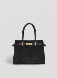 Grace bag in black dollar leather