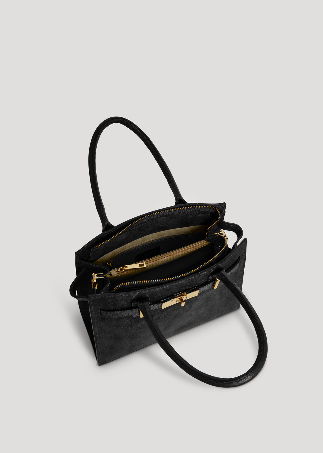 Grace bag in black dollar leather