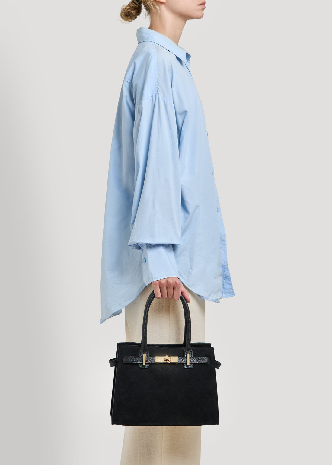Grace bag in black dollar leather