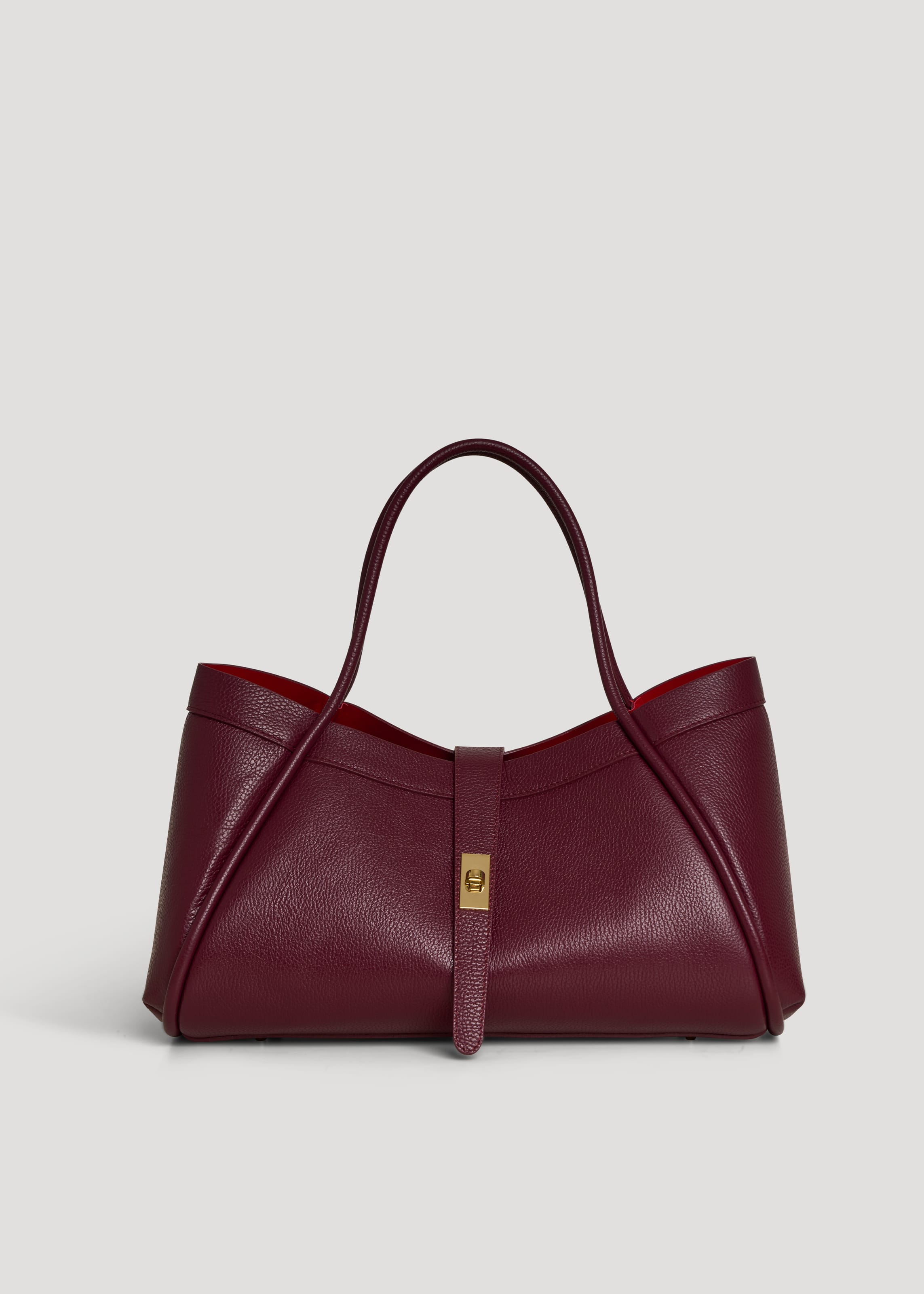 Borsa Mayfair in Pelle Togo Borgogna - Voemièn
