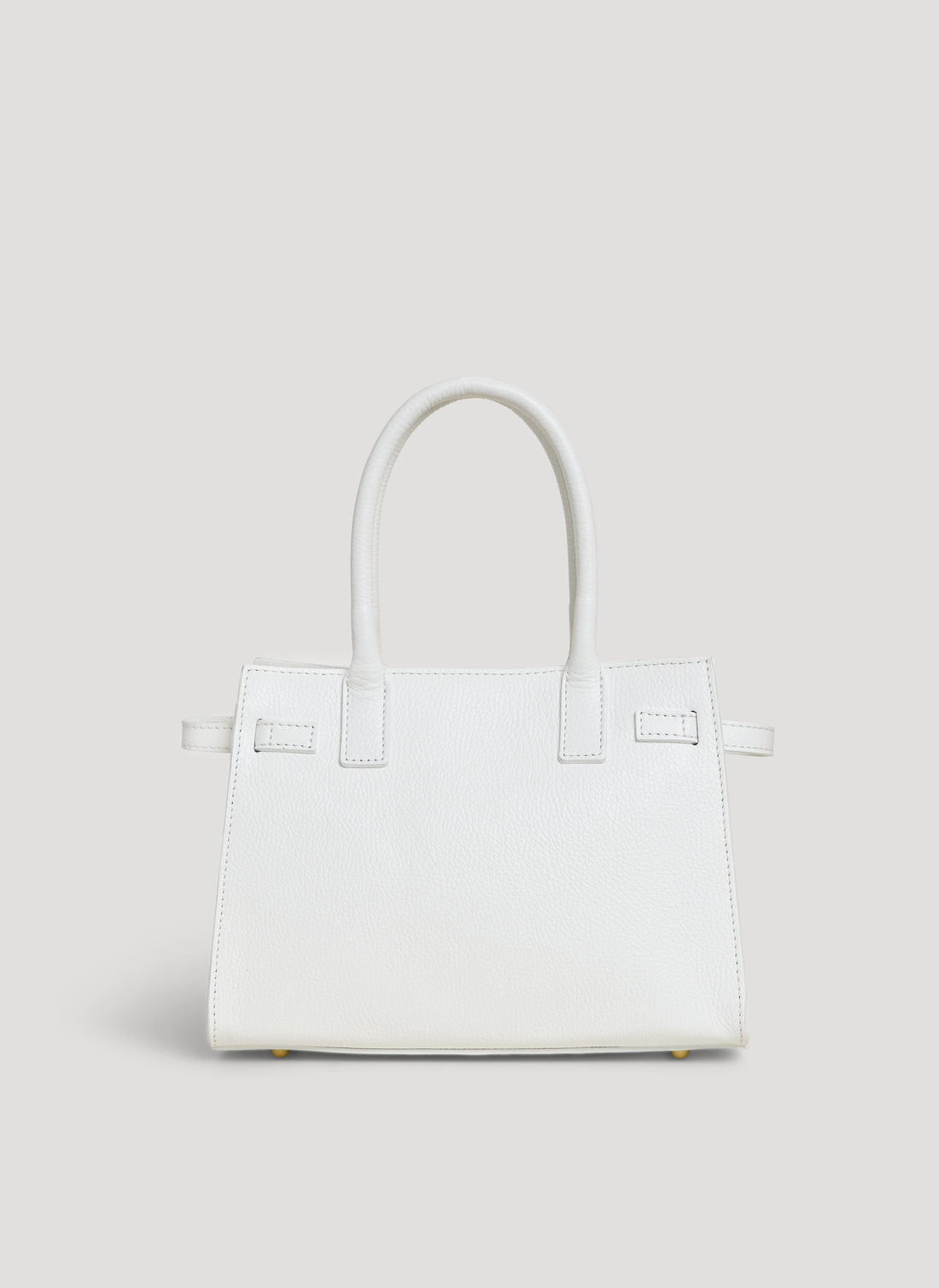 Borsa Grace in pelle Togo Bianca - Voemièn