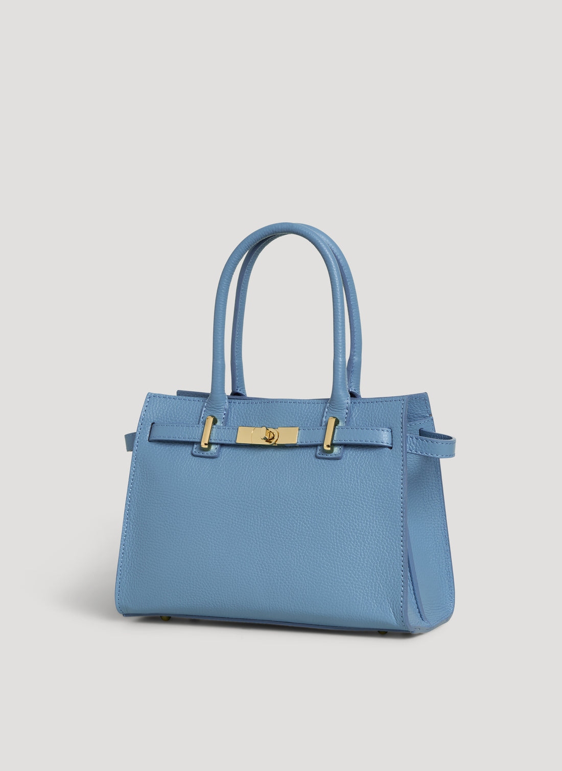 Borsa Grace in pelle Togo Denim - Voemièn