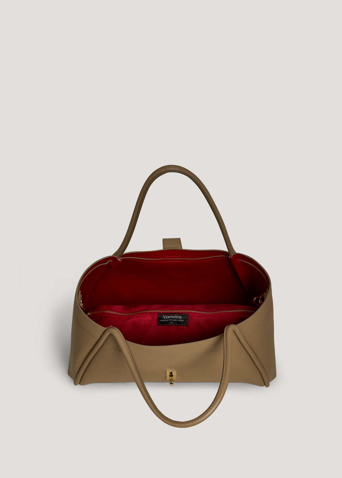 Bamboo Babe bag in Beige Dollar leather