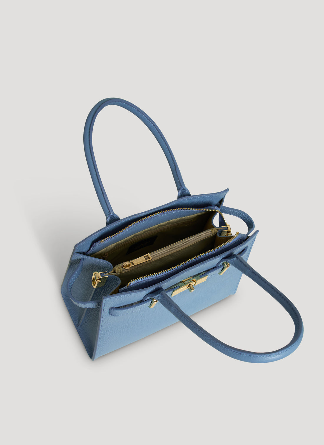 Borsa Grace in pelle Togo Denim - Voemièn