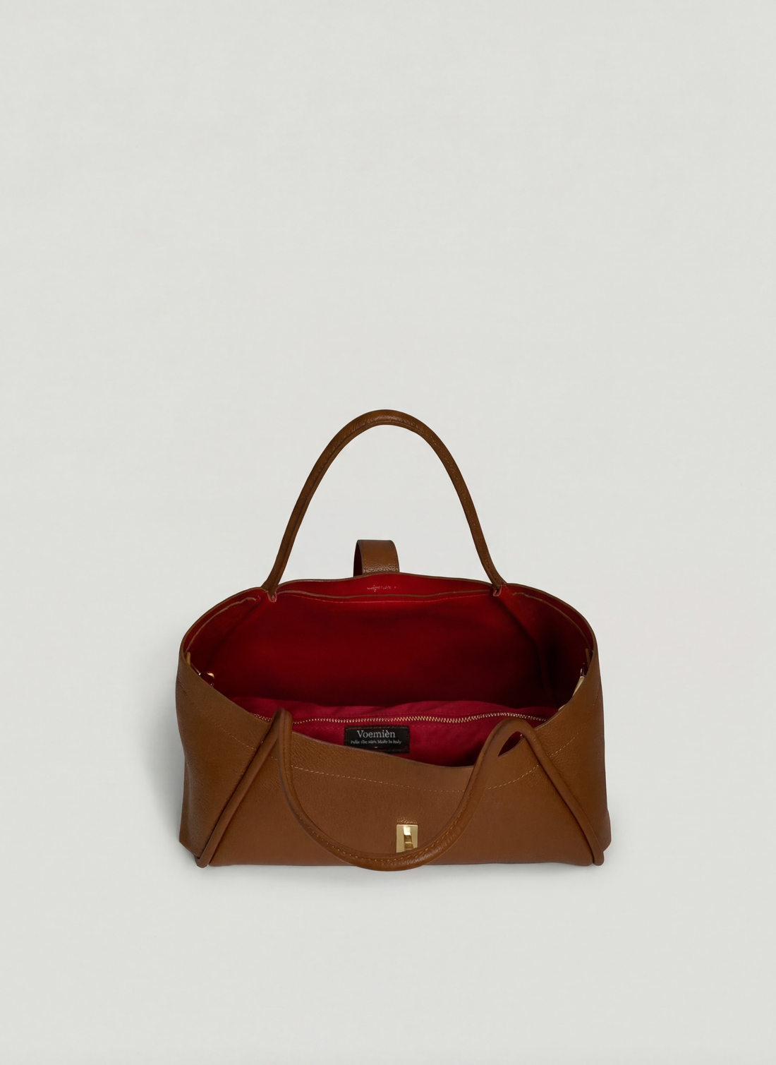 Borsa Mayfair Micro in Pelle Togo Cuoio - Voemièn