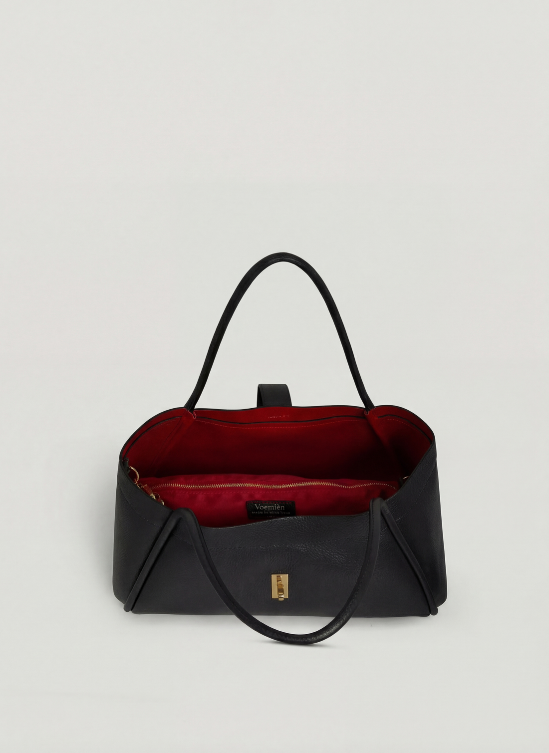 Borsa Mayfair Micro in Pelle Togo Nera - Voemièn