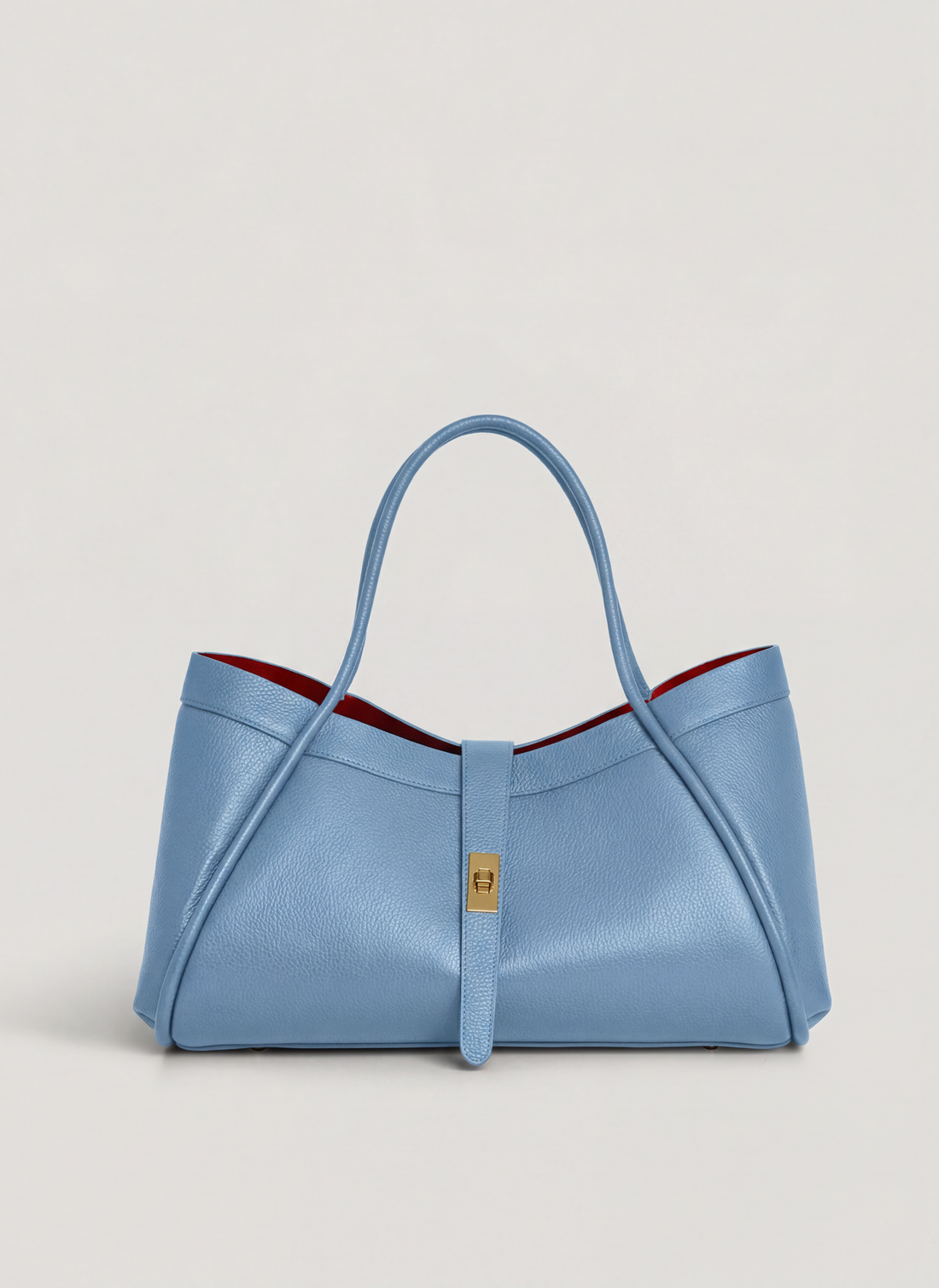 Borsa Mayfair in Pelle Togo Denim - Voemièn