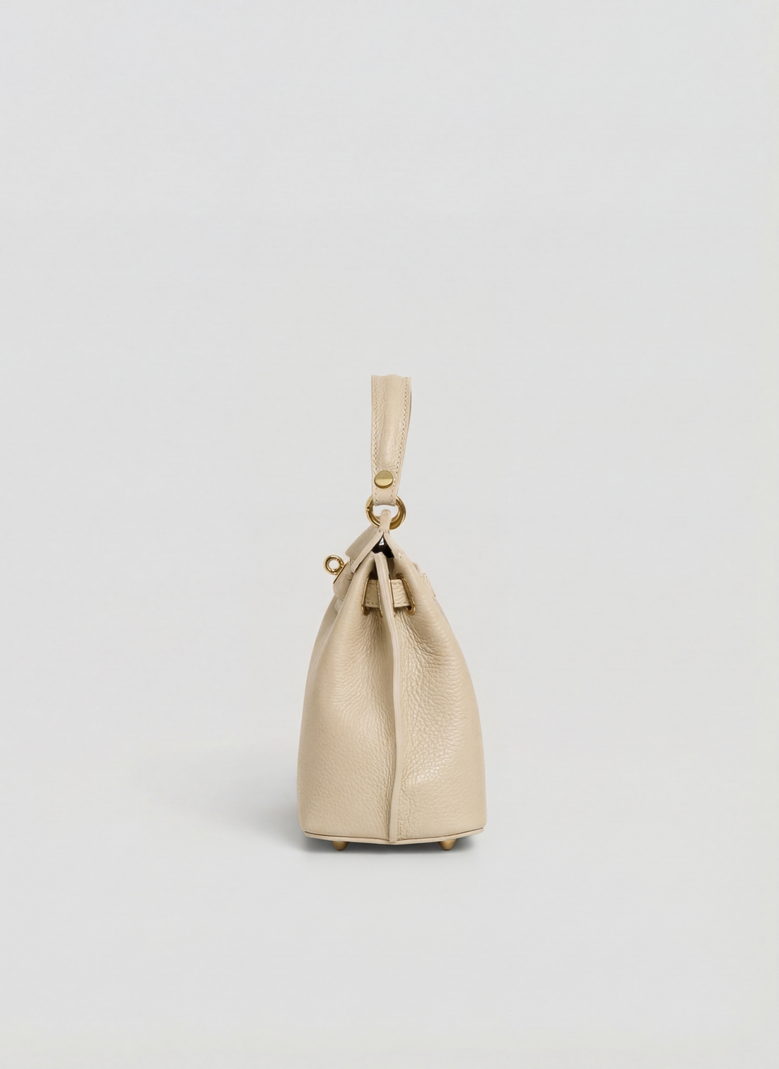 Borsa Giselle in Pelle Dollaro Beige - Voemièn