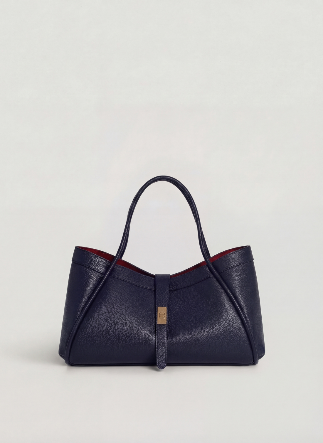 Borsa Mayfair Micro in Pelle Togo Blu Navy - Voemièn