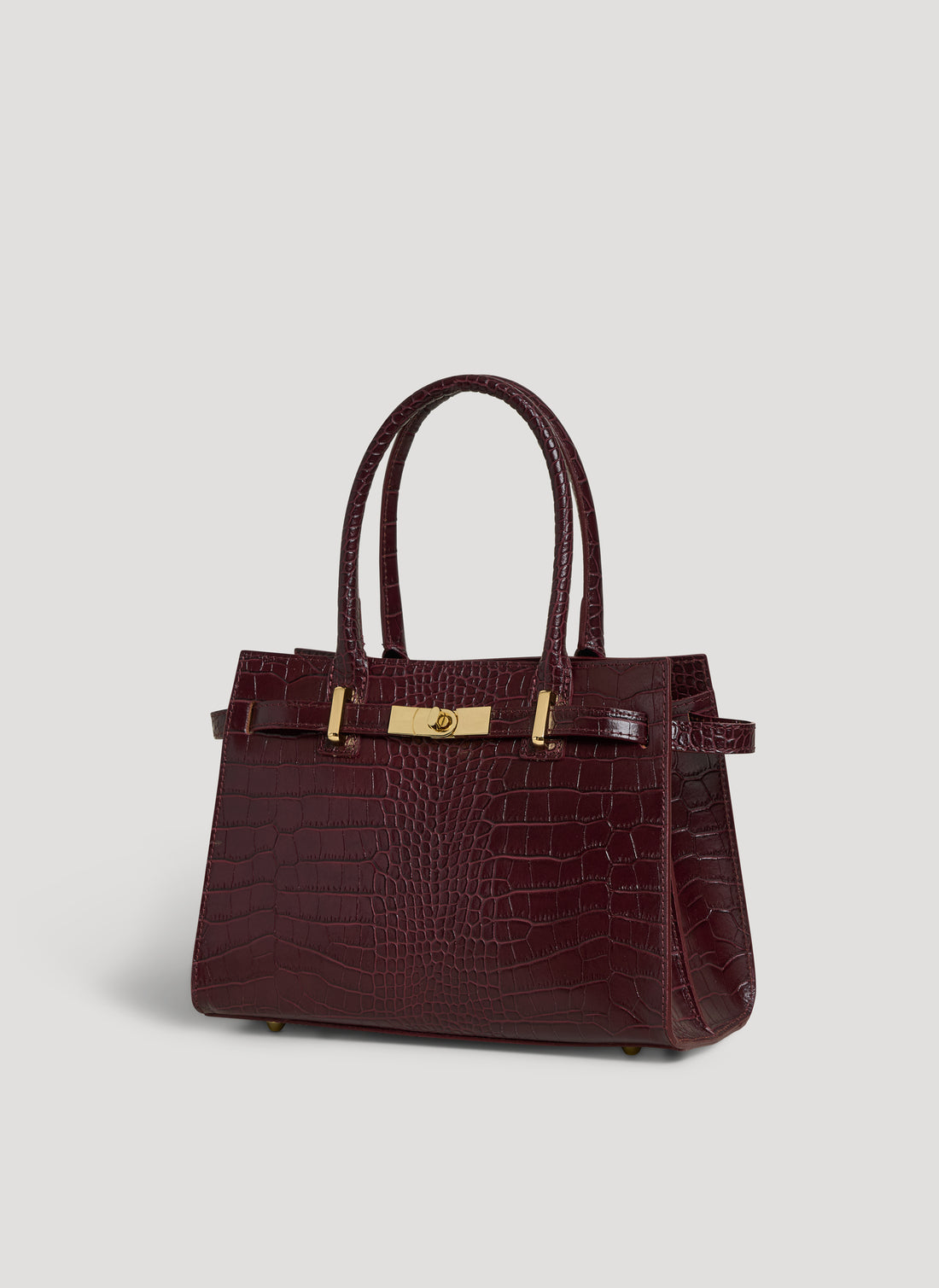 Borsa Grace limited edition in Pelle Coco Borgogna - Voemièn