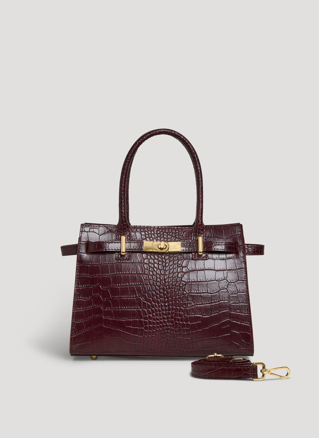 Borsa Grace limited edition in Pelle Coco Borgogna - Voemièn