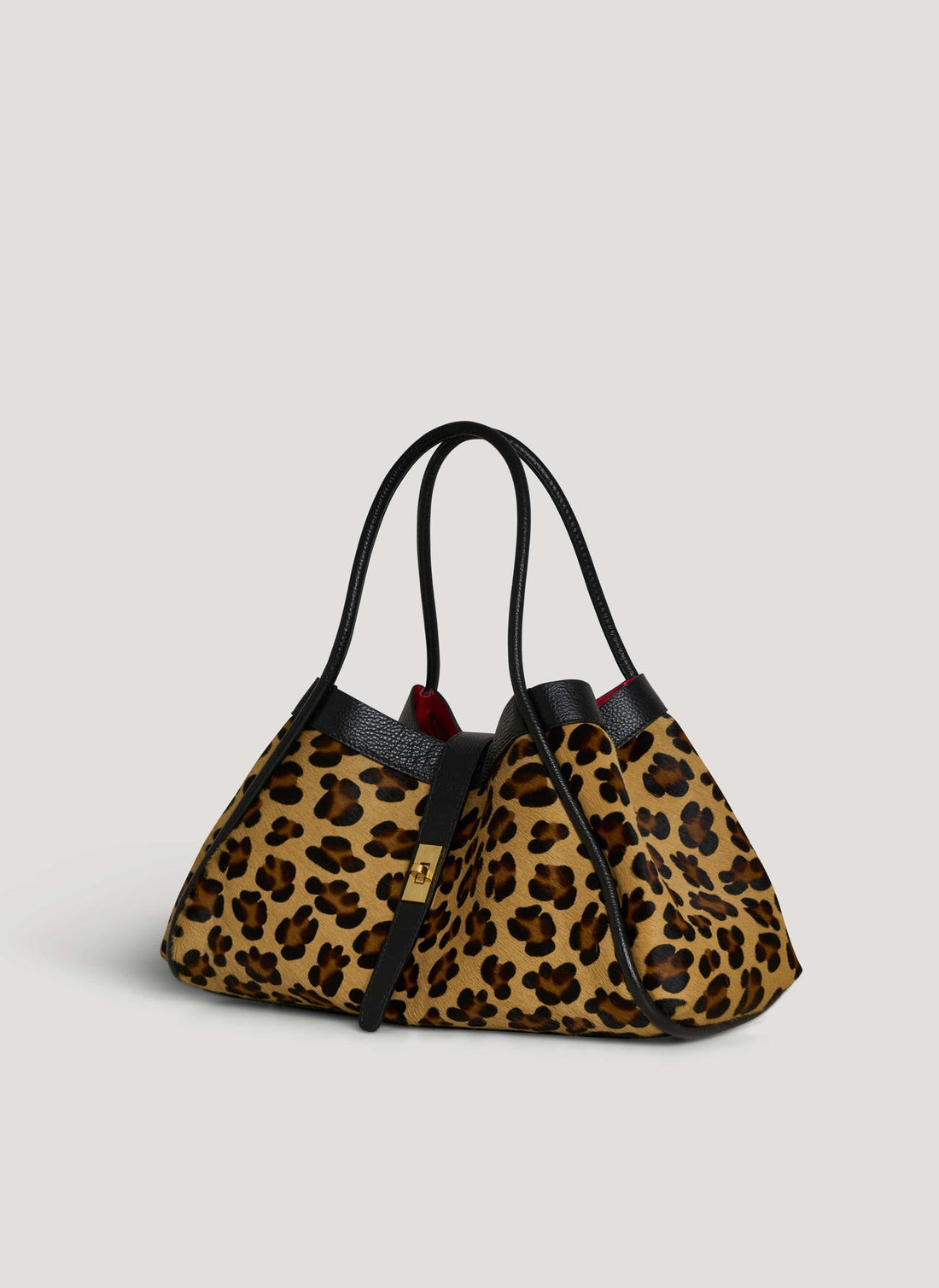 Borsa Mayfair Media Limited Edition in Pelle Calf Hair Leopardata