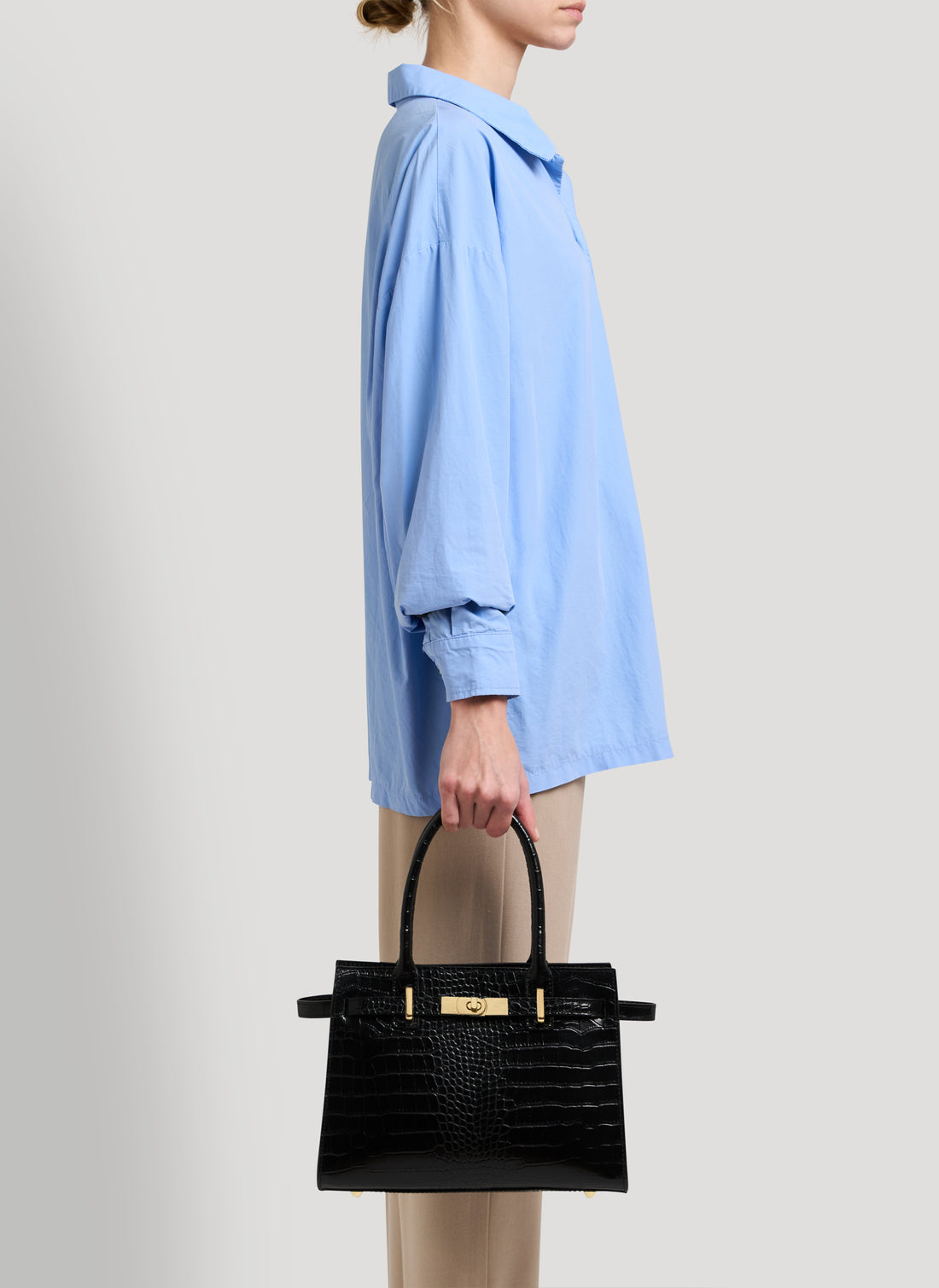 Borsa Grace limited edition in Pelle Coco Nera - Voemièn