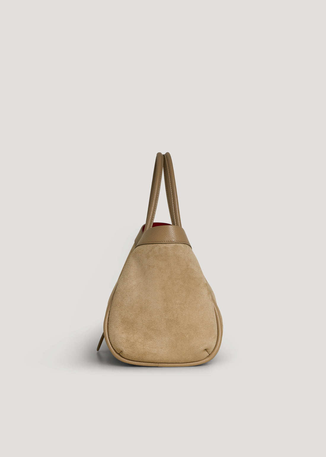 Borsa Mayfair in Camoscio e Pelle Togo Taupe