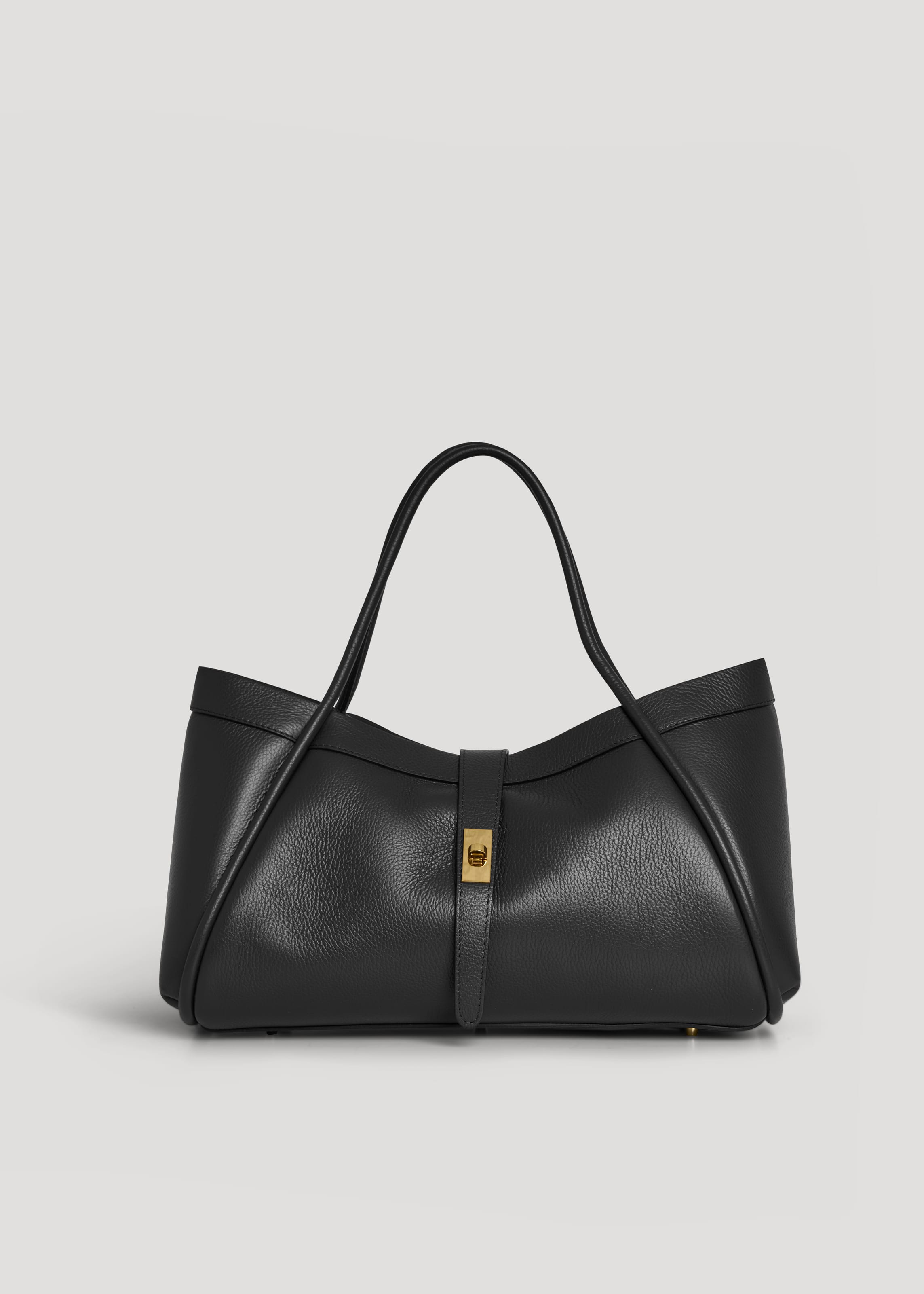 Borsa Mayfair in Pelle Togo Nera - Voemièn