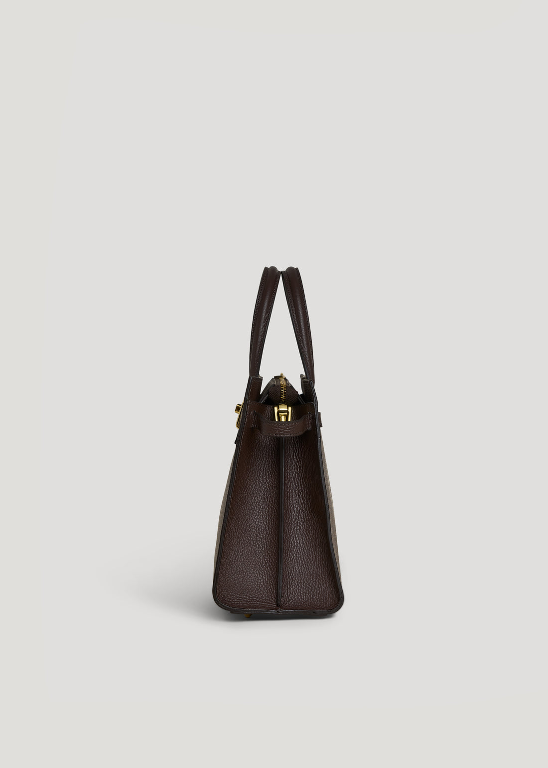 Sveva bag in dark brown dollar leather