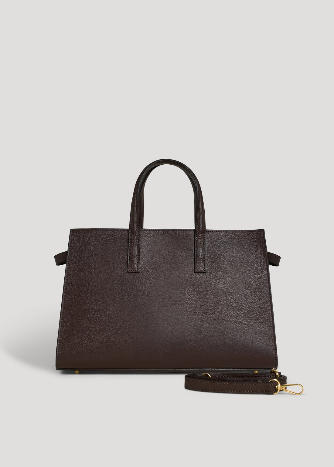 Sveva bag in dark brown dollar leather