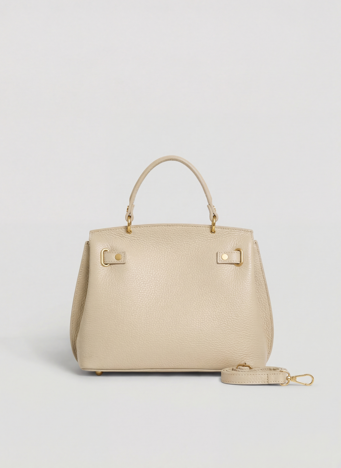 Borsa Giselle in Pelle Dollaro Beige - Voemièn