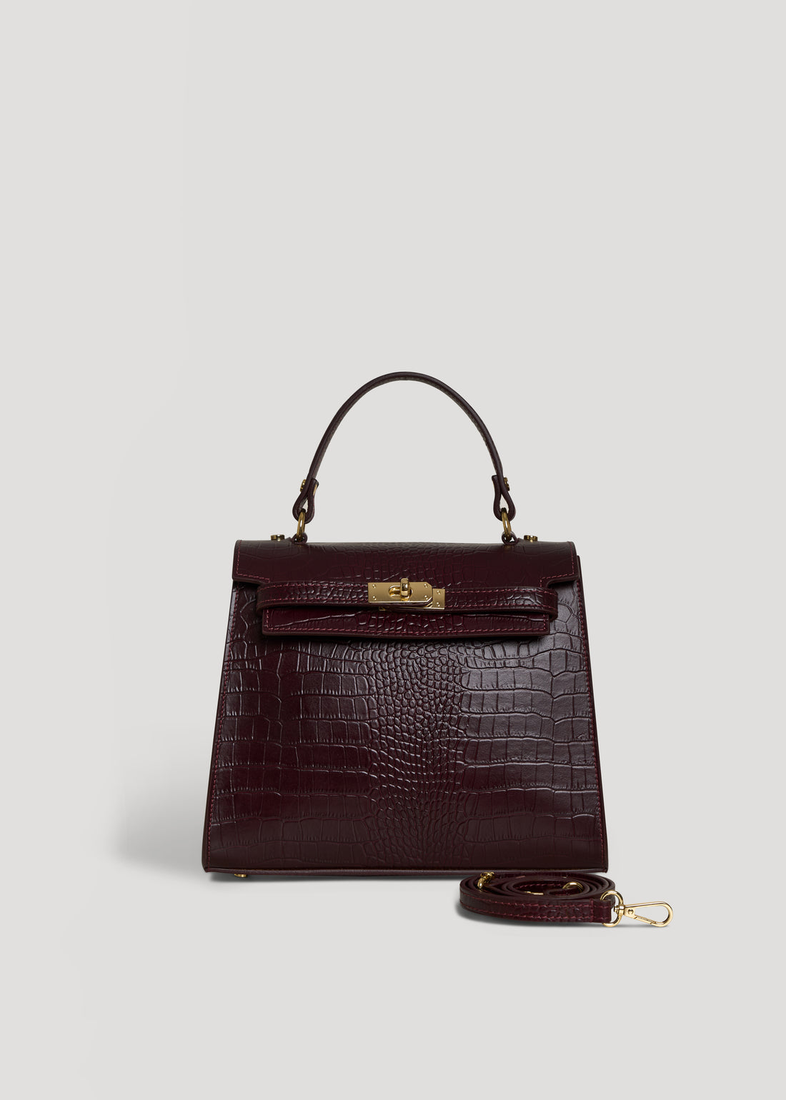 Borsa Zaira Limited Edition in Pelle Coco Boedeaux