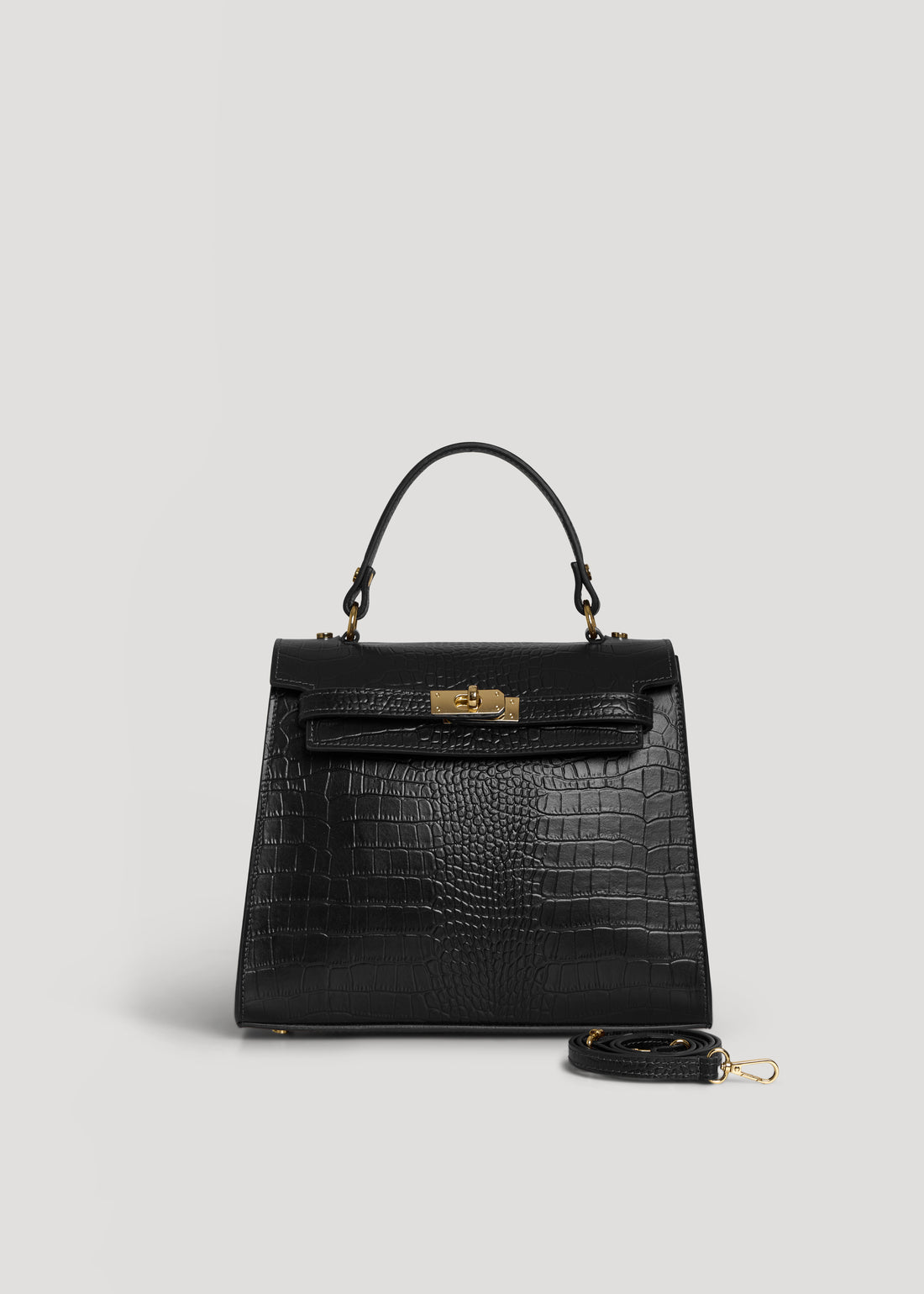 Borsa Zaira Limited Edition in Pelle Coco Nera