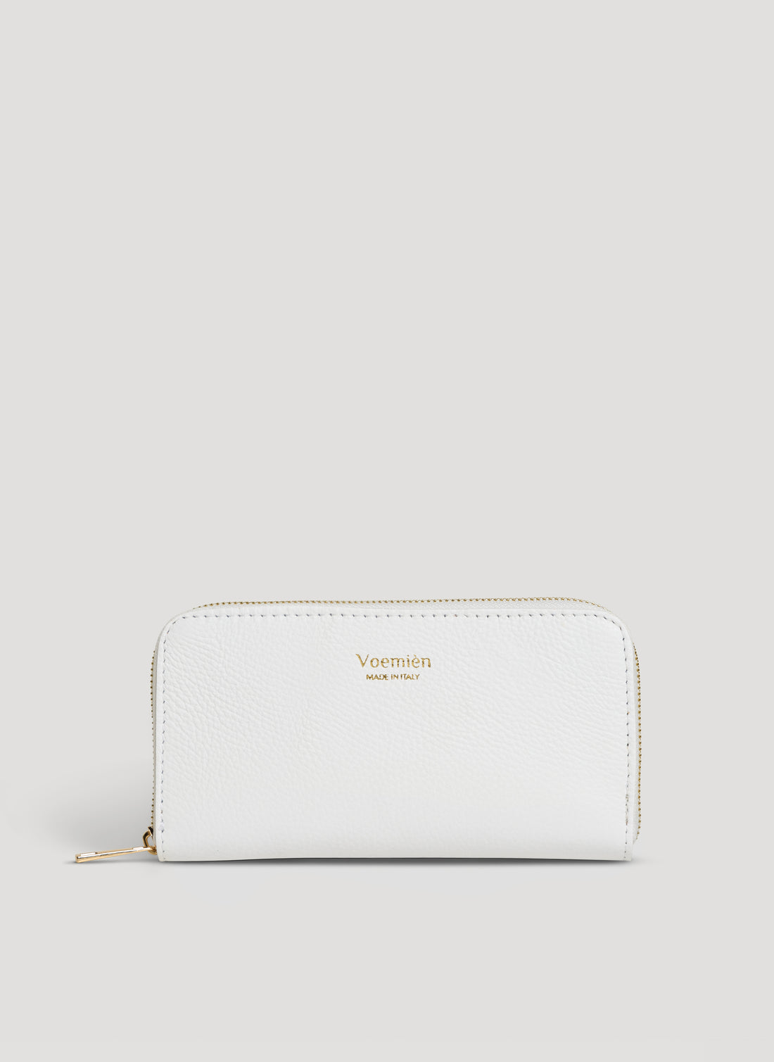 Portafoglio Voemièn Grande in Pelle Togo Bianco - Voemièn