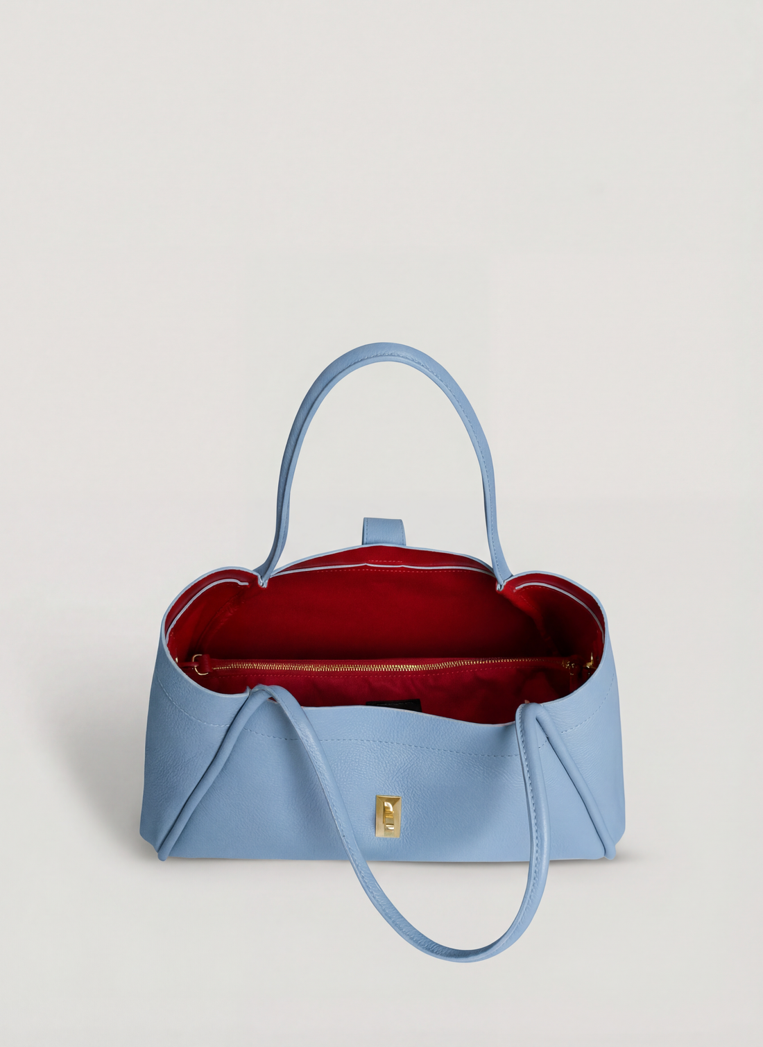 Borsa Mayfair in Pelle Togo Denim - Voemièn