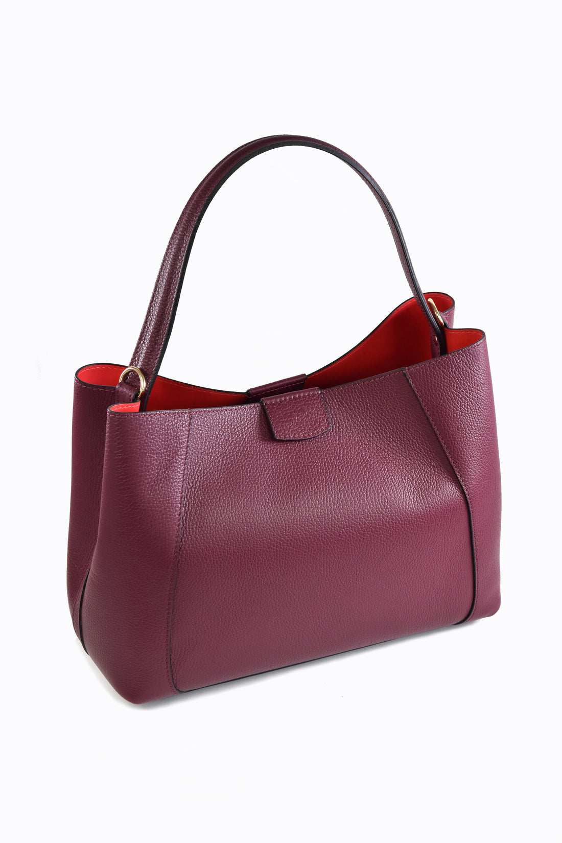 Sac Braid en cuir Dollar Fuchsia