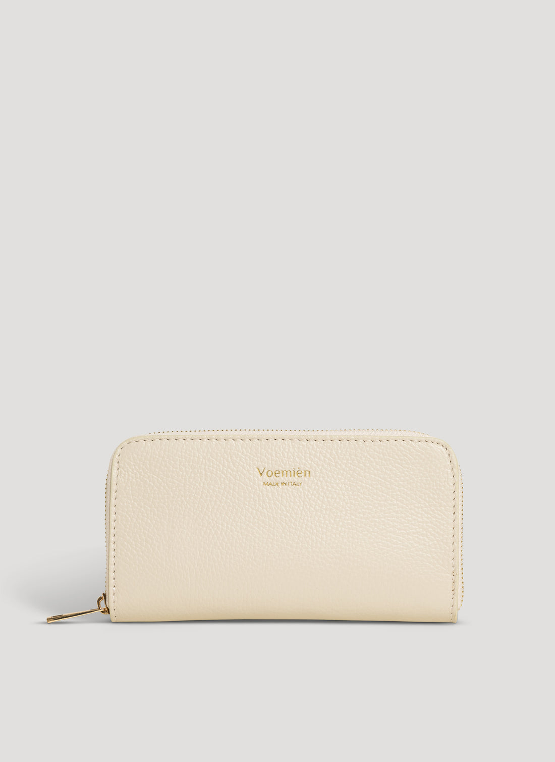 Portafoglio Voemièn Grande in Pelle Togo Beige - Voemièn