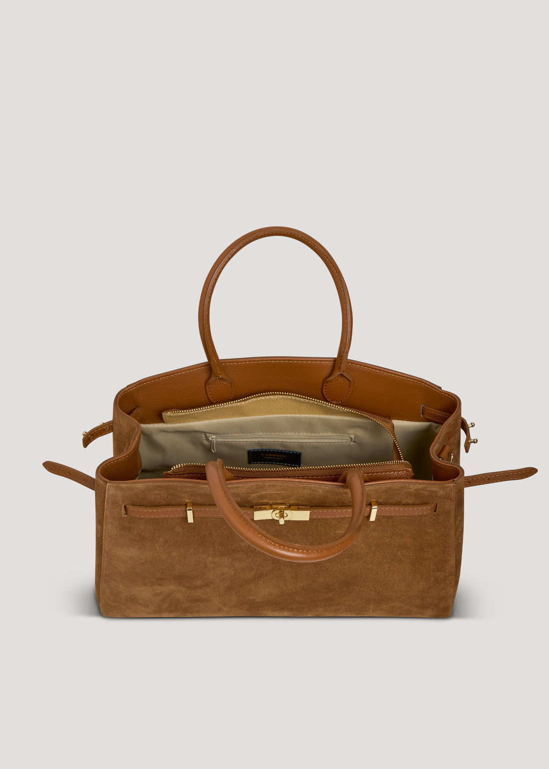 Borsa Driade in Camoscio e Pelle Cuoio
