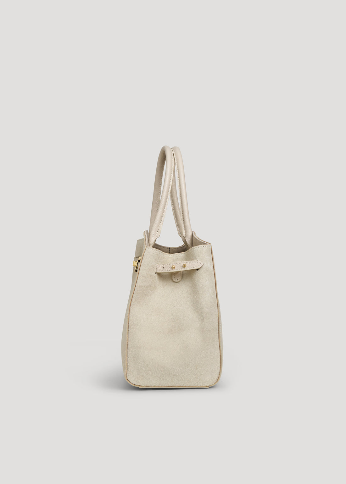 Borsa Driade in Camoscio e Pelle Beige