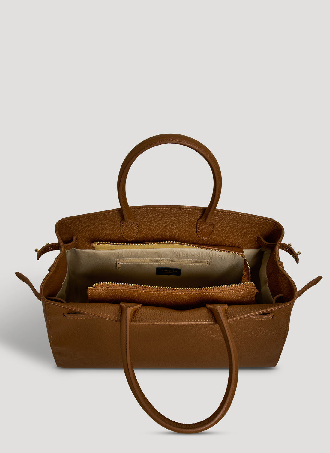 Borsa Driade in Pelle Dollaro Cuoio - Voemièn