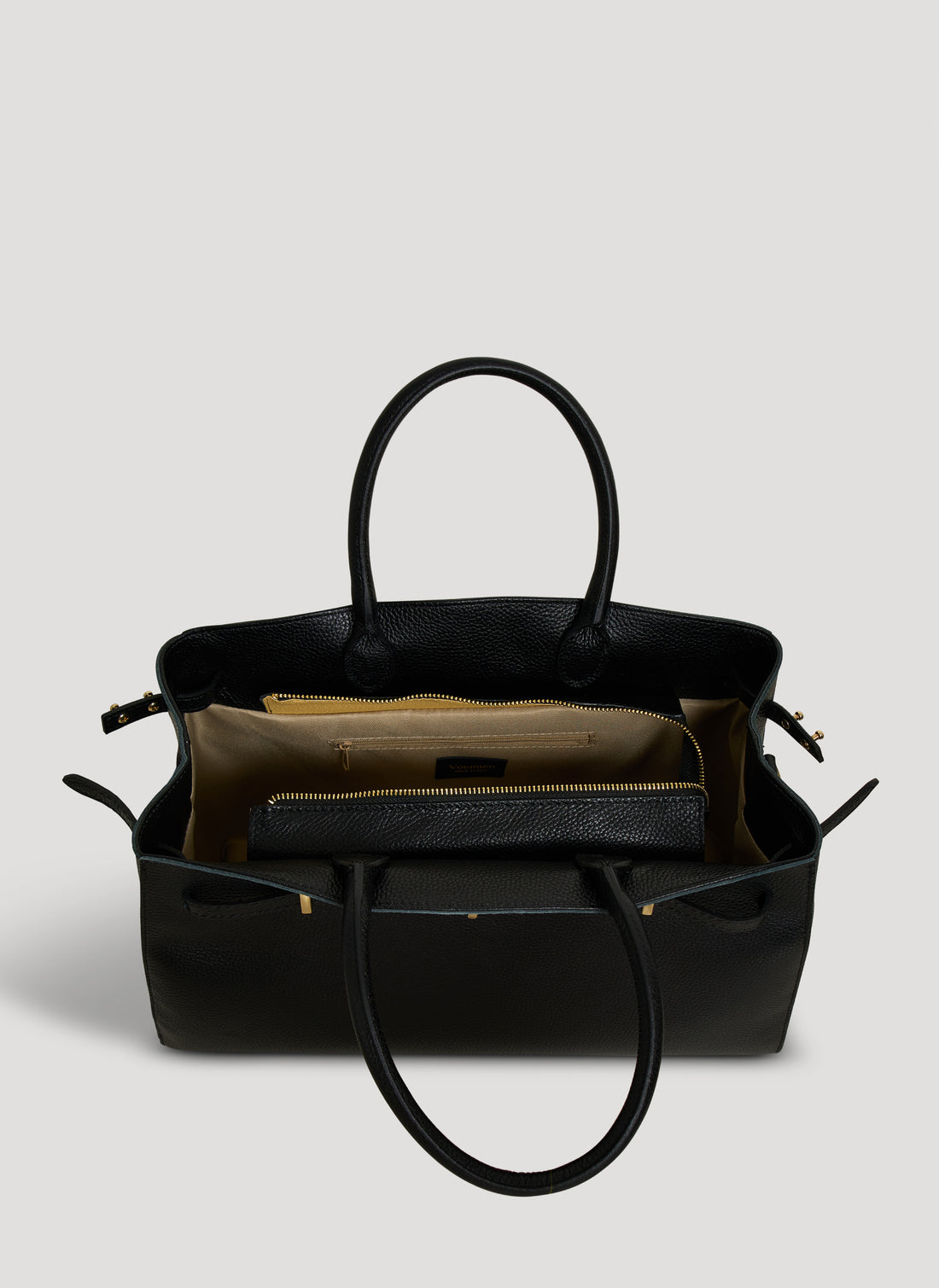 Borsa Driade in Pelle Dollaro Nera - Voemièn