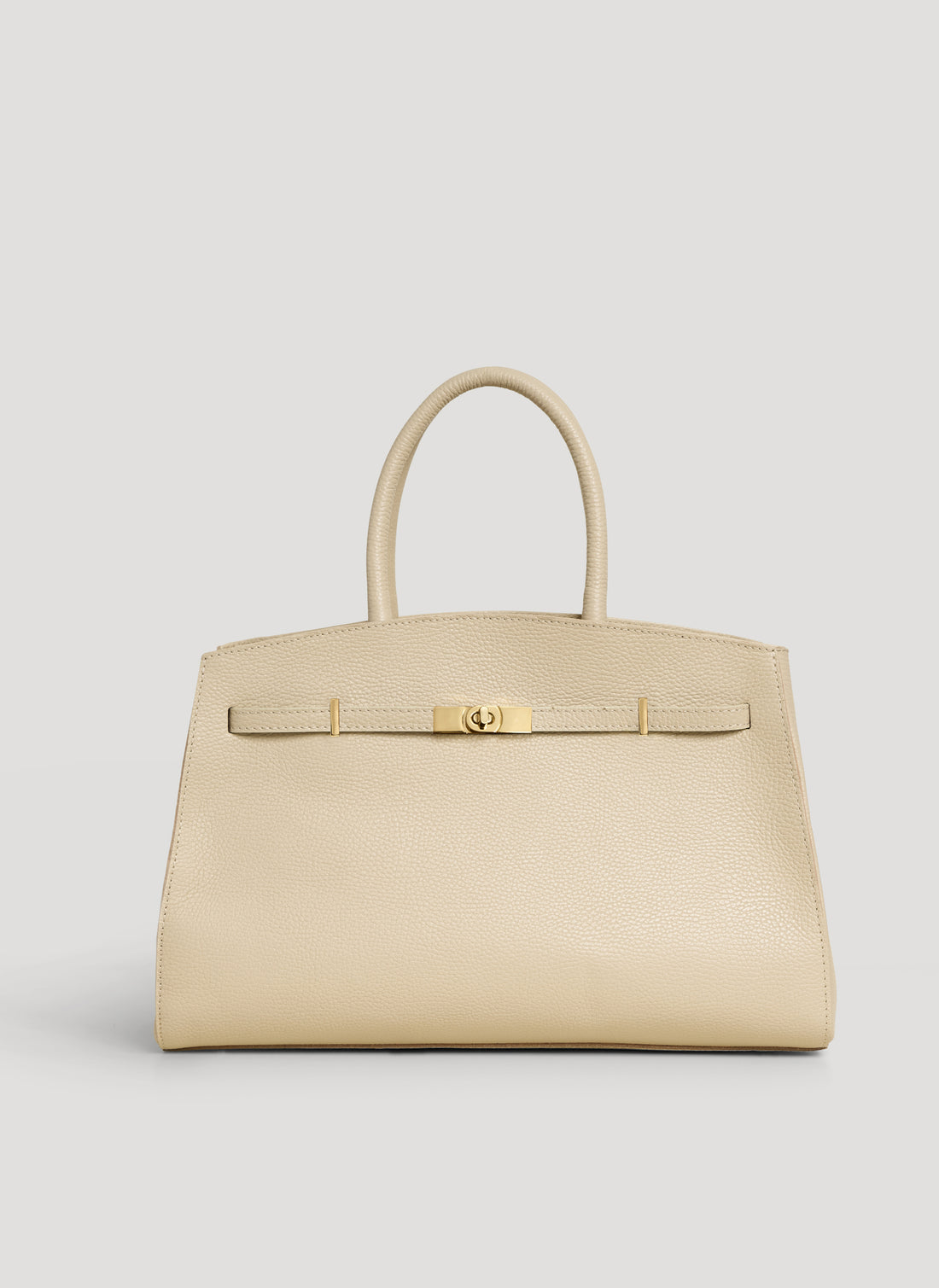 Borsa Driade in Pelle Dollaro Beige - Voemièn