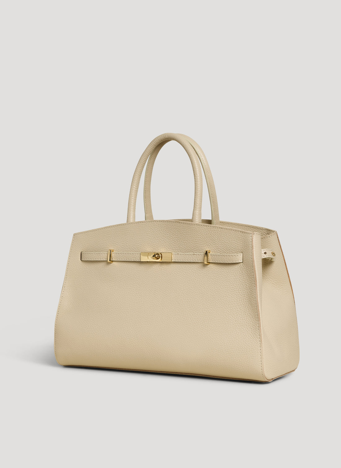 Borsa Driade in Pelle Dollaro Beige - Voemièn