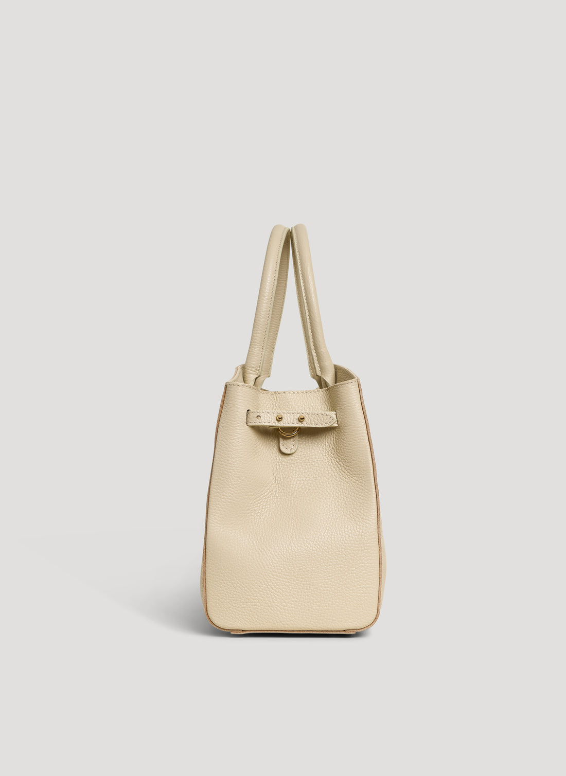 Borsa Driade in Pelle Dollaro Beige - Voemièn