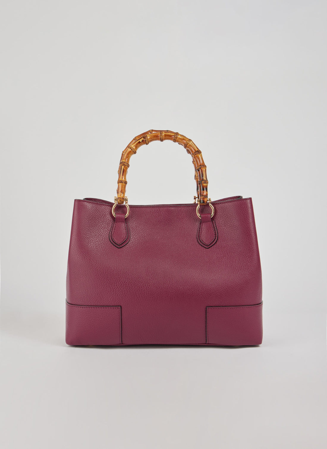 Borsa Bamboo Babe in pelle Dollaro Borgogna - Voemièn