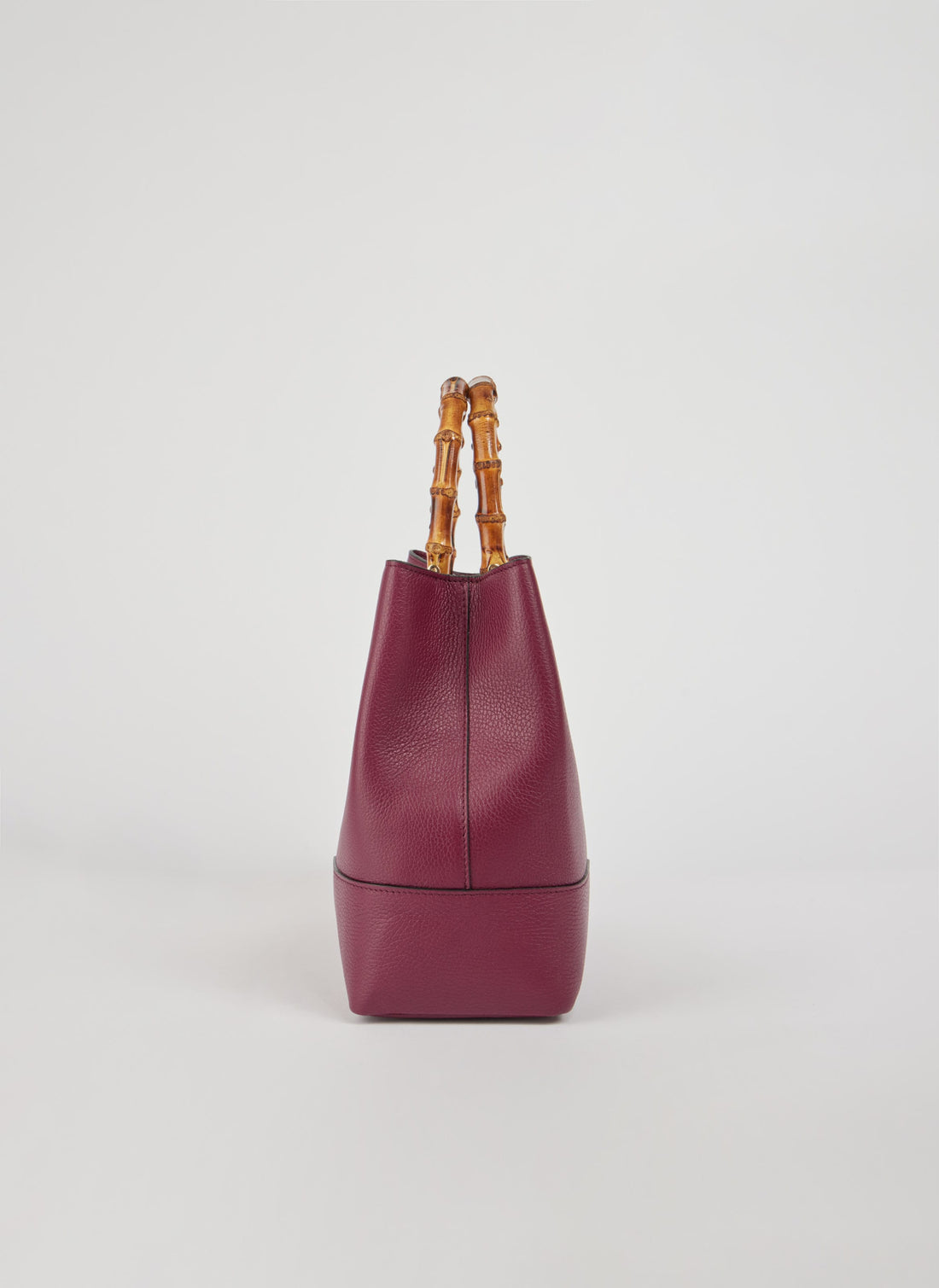 Borsa Bamboo Babe in pelle Dollaro Borgogna - Voemièn