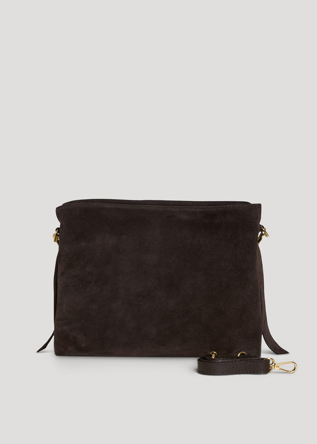Borsa Braid in Camoscio e Pelle Testa di Moro - Voemièn