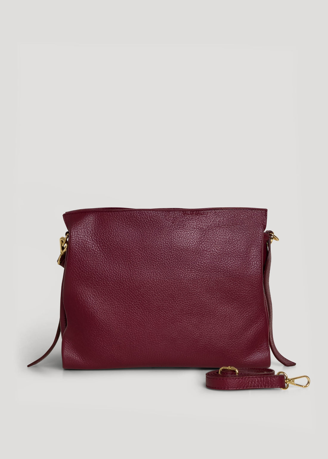 Borsa Braid in pelle Dollaro Borgogna - Voemièn