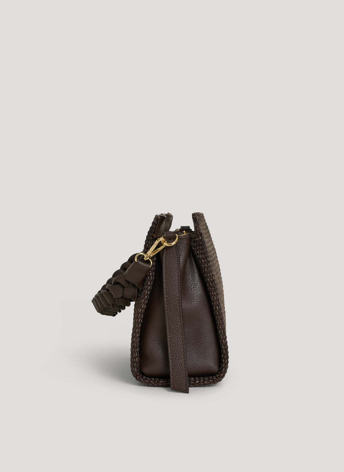 Borsa Braid in Pelle e Rafia Limited Edition Testa di Moro - Voemièn