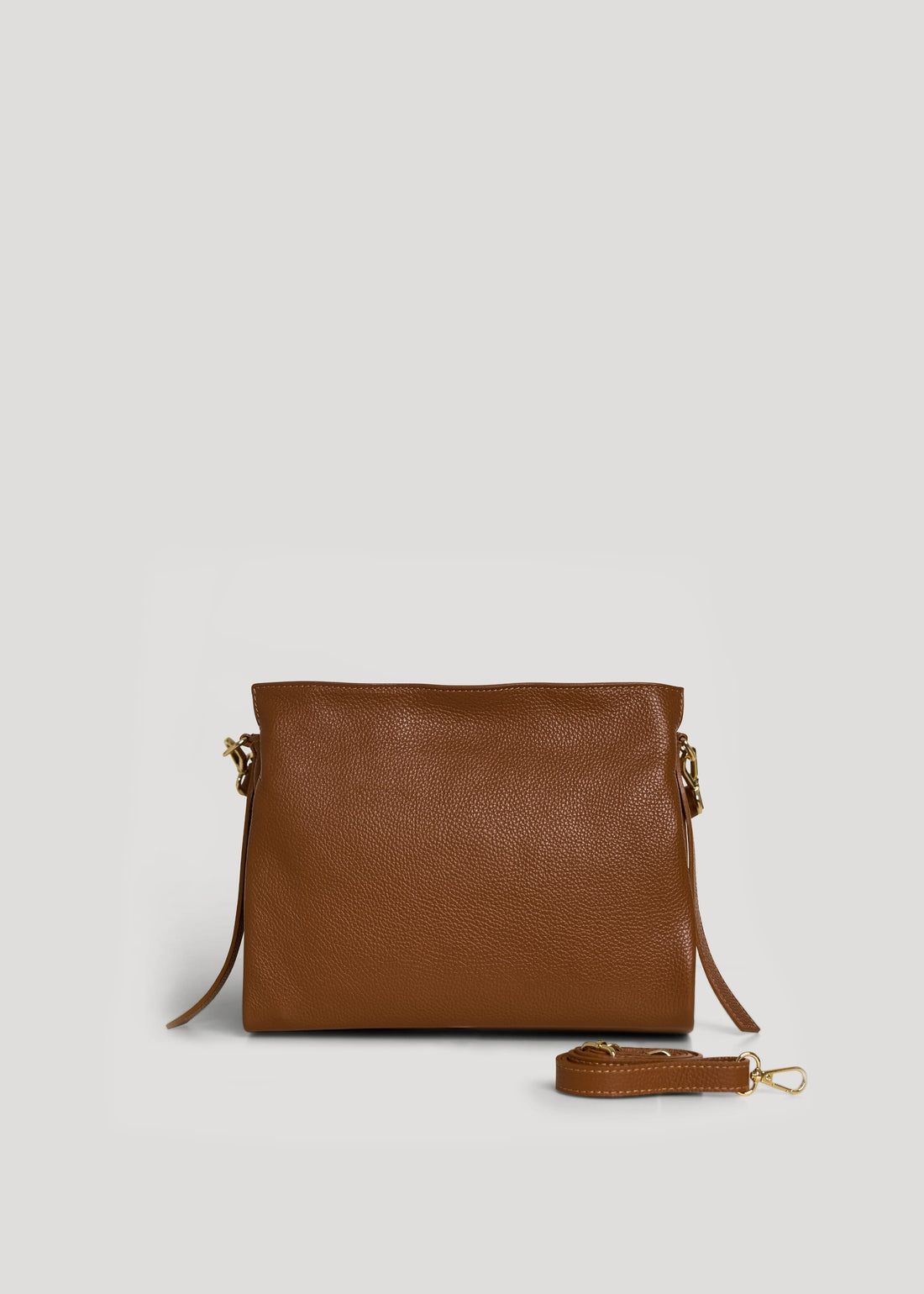 Borsa Braid Micro in pelle Dollaro Cuoio - Voemièn
